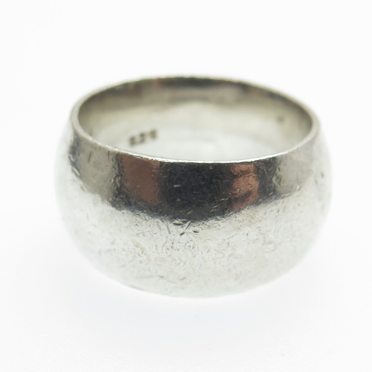 925 Sterling Silver Vintage Wide Band Ring Size 7.5