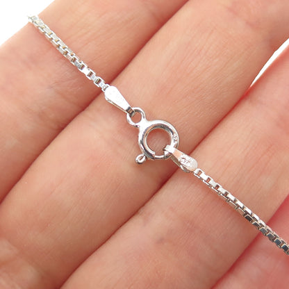 MILOR 925 Sterling Silver Vintage Italy Box Link Bracelet 7.25"