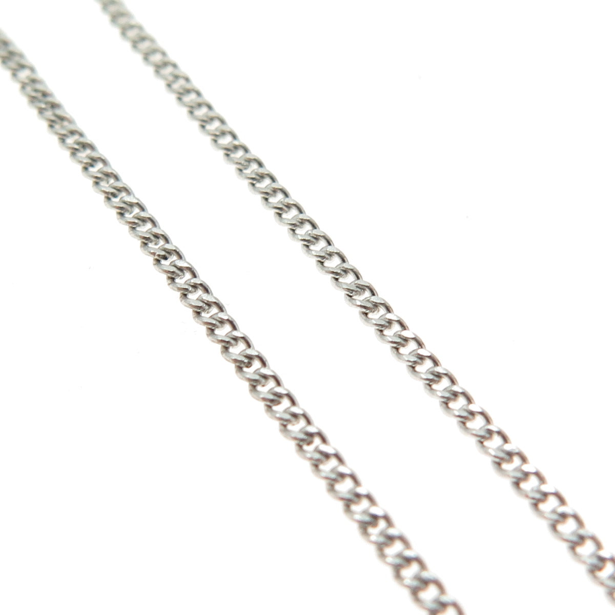 925 Sterling Silver Vintage Curb Chain Necklace 18"