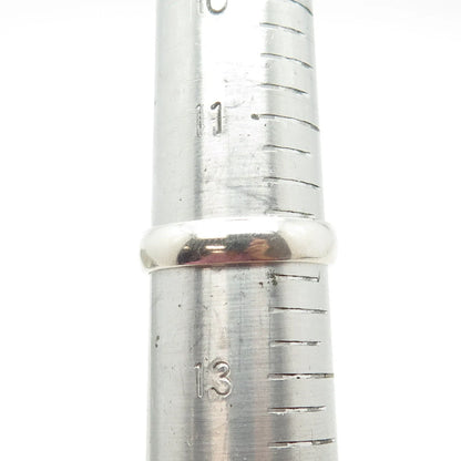 925 Sterling Silver Vintage Mexico Classic Band Ring Size 12.25