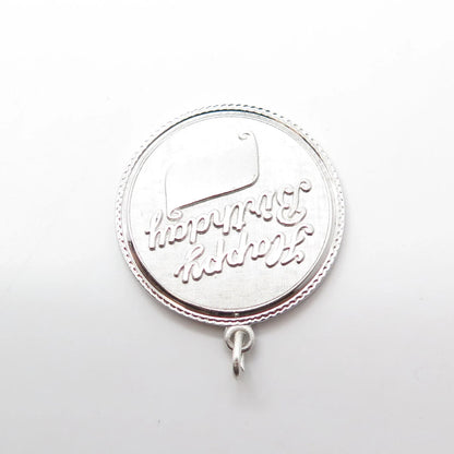925 Sterling Silver Vintage Griffith & Sons Co "Happy Birthday" Charm Pendant