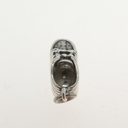 JEZLAINE 925 Sterling Silver Vintage Boot Shoe 3D Charm Pendant