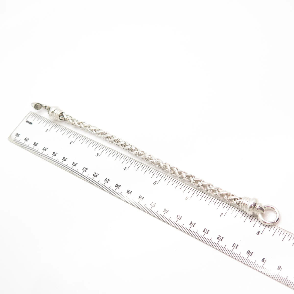 925 Sterling Silver Vintage ESPO Fancy Link Bracelet 7"