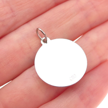 CREA 925 Sterling Silver Vintage Motorcycle Mini Charm Pendant