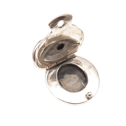 Kara Varian Baker Sterling Silver Vintage Real Peridot Courage Locket Pendant