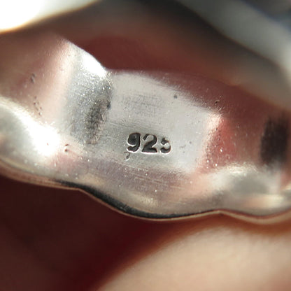 925 Sterling Silver Vintage Celtic Band Ring Size 7.5