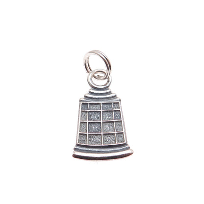 KJM CO. 925 Sterling Silver Vintage Lighthouse Oxidized Minimalist Charm Pendant