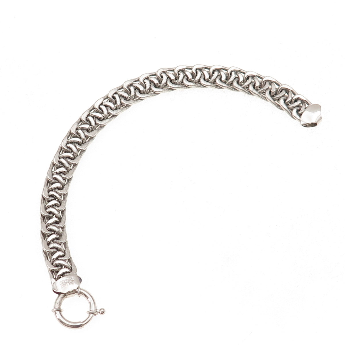 925 Sterling Silver Woven Bracelet 7"