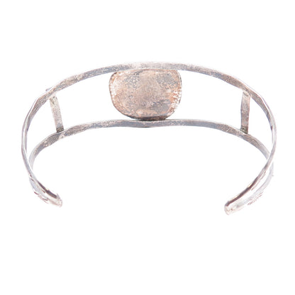 Bobby Cleveland Navajo Old Pawn 925 Sterling Turquoise Adjustable Bracelet 7"