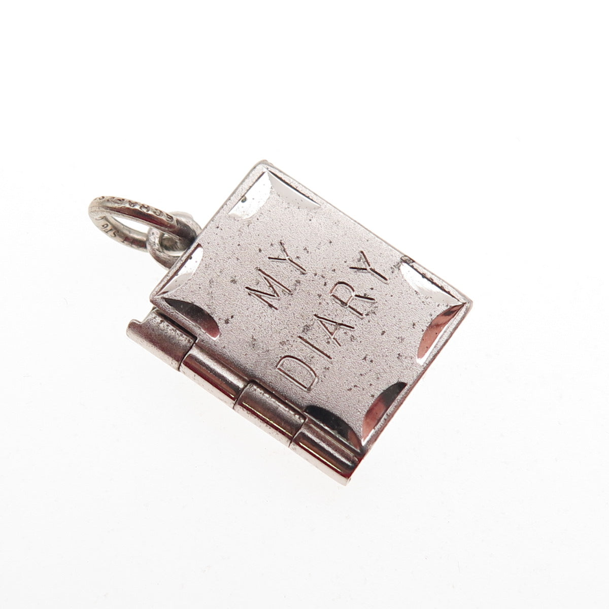 DANECRAFT 925 Sterling Silver Vintage My Dairy Locket Mini Charm Pendant
