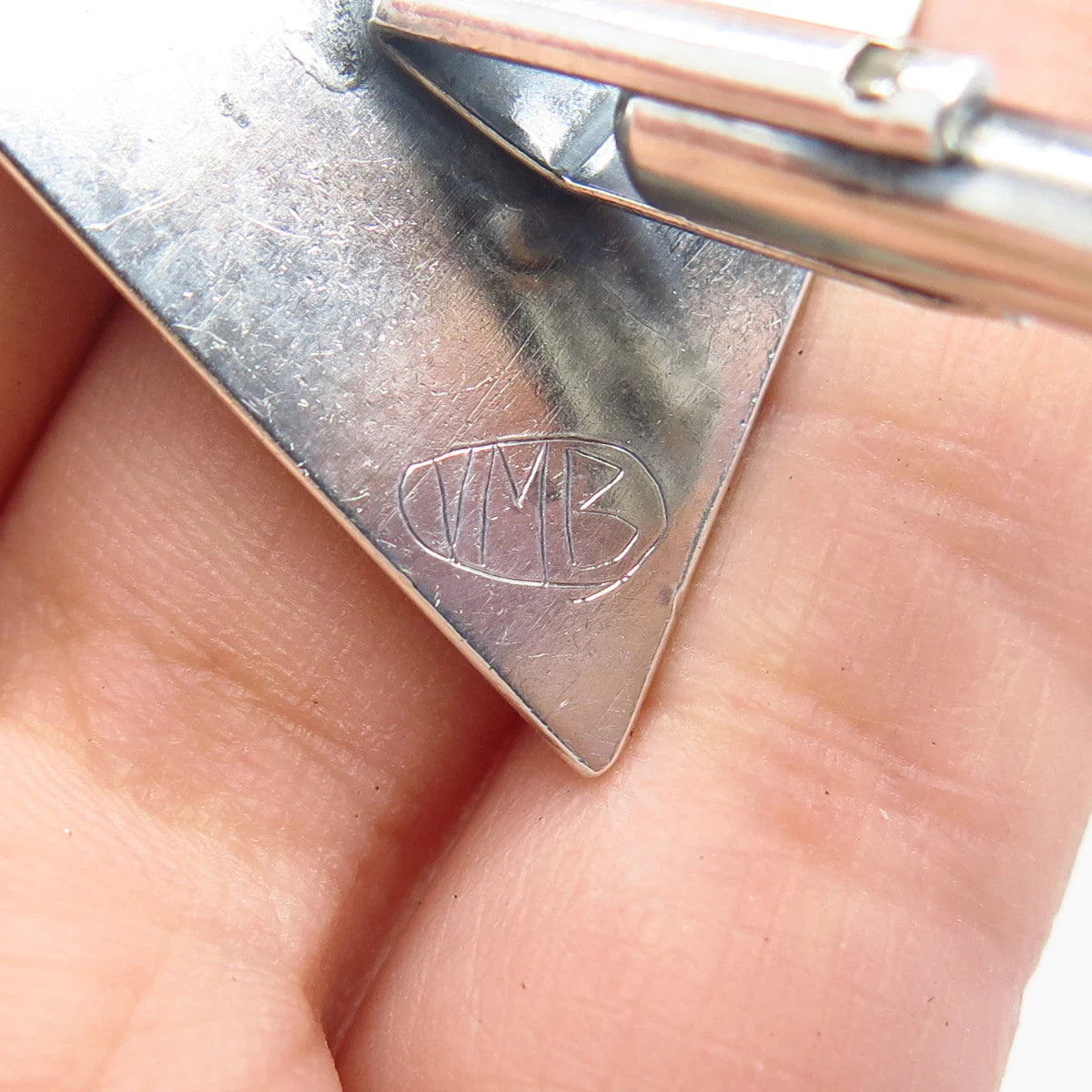 925 Sterling Silver Vintage Maze Cufflinks