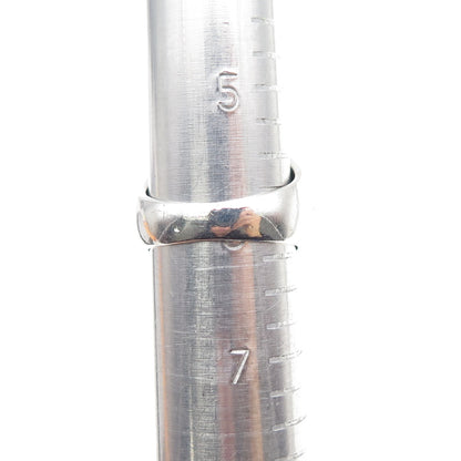 CHAPAL ZENRAY 925 Sterling Silver Vintage Real Black Onyx Oxidized Ring Size 6