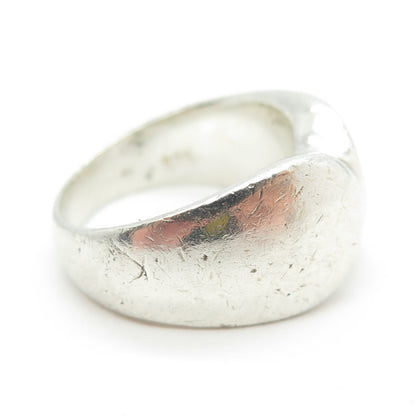 925 Sterling Silver Vintage Modernist Hugs Ring Size 7.5