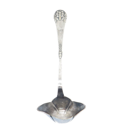 Silver-Tone Antique Denmark Grape & Leaf Sauce Ladle