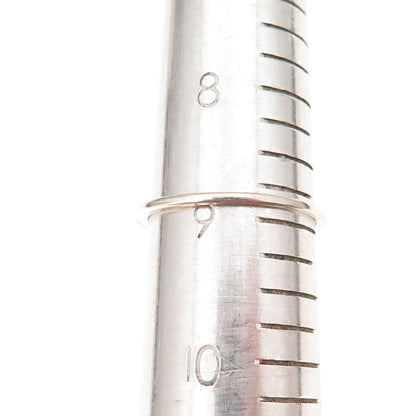 925 Sterling Silver Round-Cut C Z Stackable Ring Size 9