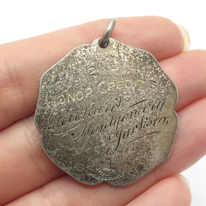 925 Sterling Silver Antique Dieges & Clust Dexter School 1931 Pendant