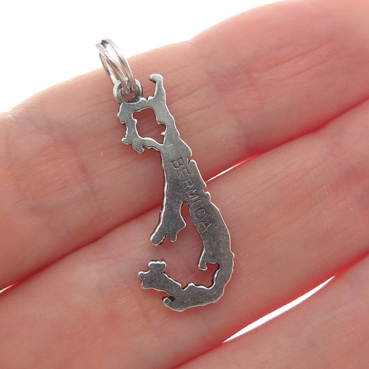 PAYTON PEPPER & SONS LTD Sterling Silver Vintage 1959 Birmingham Bermuda Pendant
