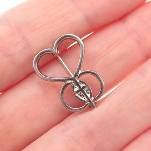 925 Sterling Silver Vintage Marriage Encounter Religious Mini Pin Brooch