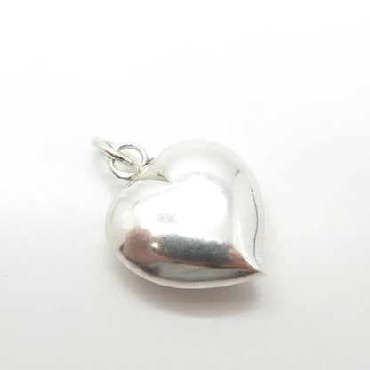 835 Silver Vintage Portugal Chatelaine Heart Pendant
