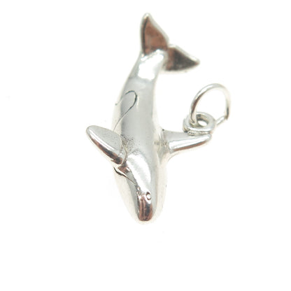 SUN WEST 925 Sterling Silver Vintage Shark Pendant