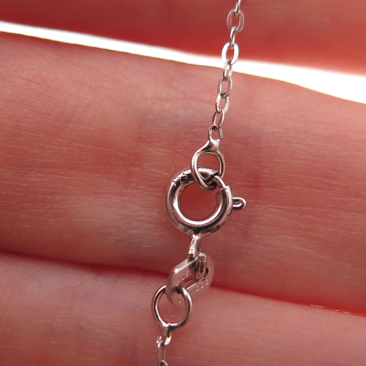 Chuck Clemency 925 Sterling Silver Real Tanzanite White Topaz Chain Necklace 20"