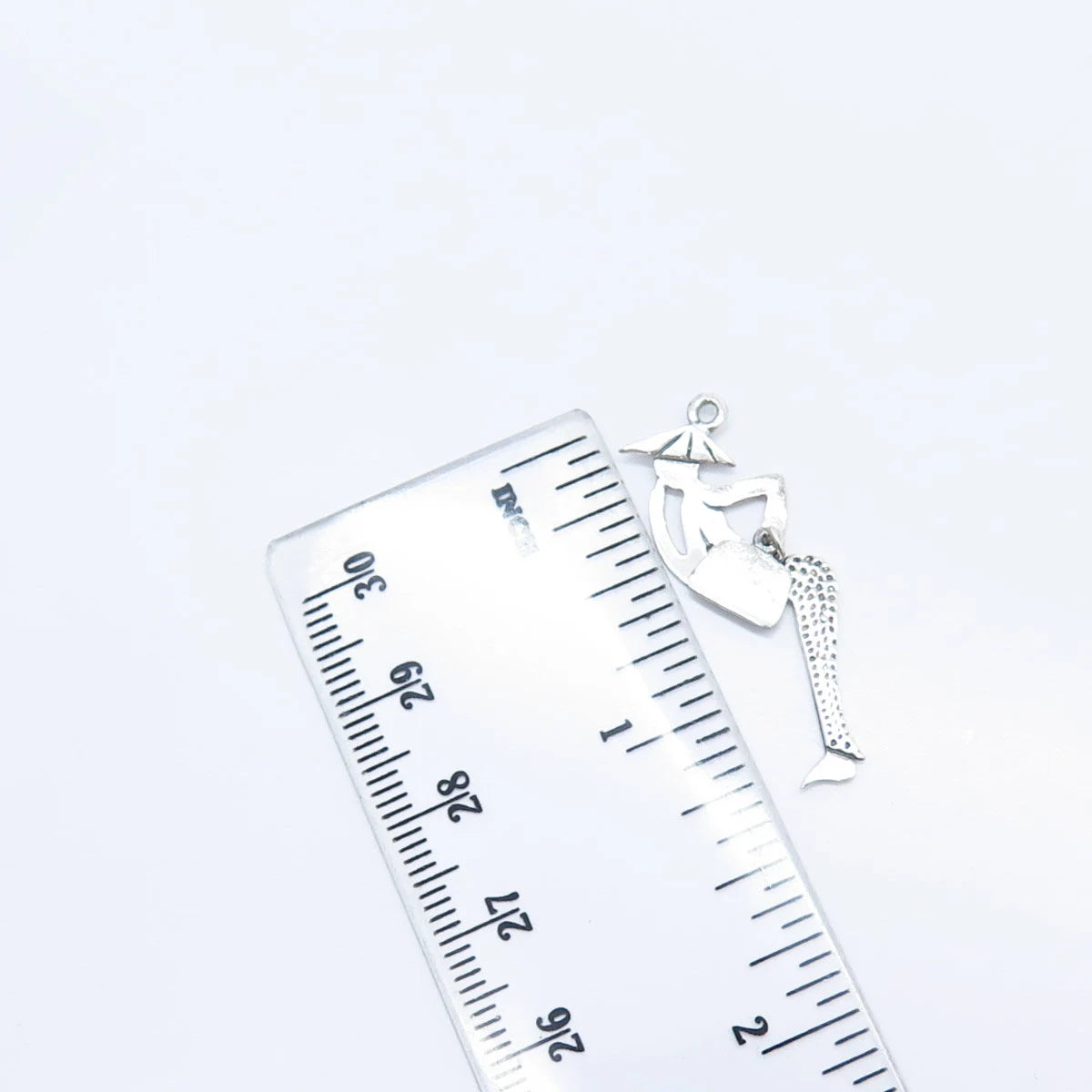 925 Sterling Silver Vintage Man Modernist Pendant