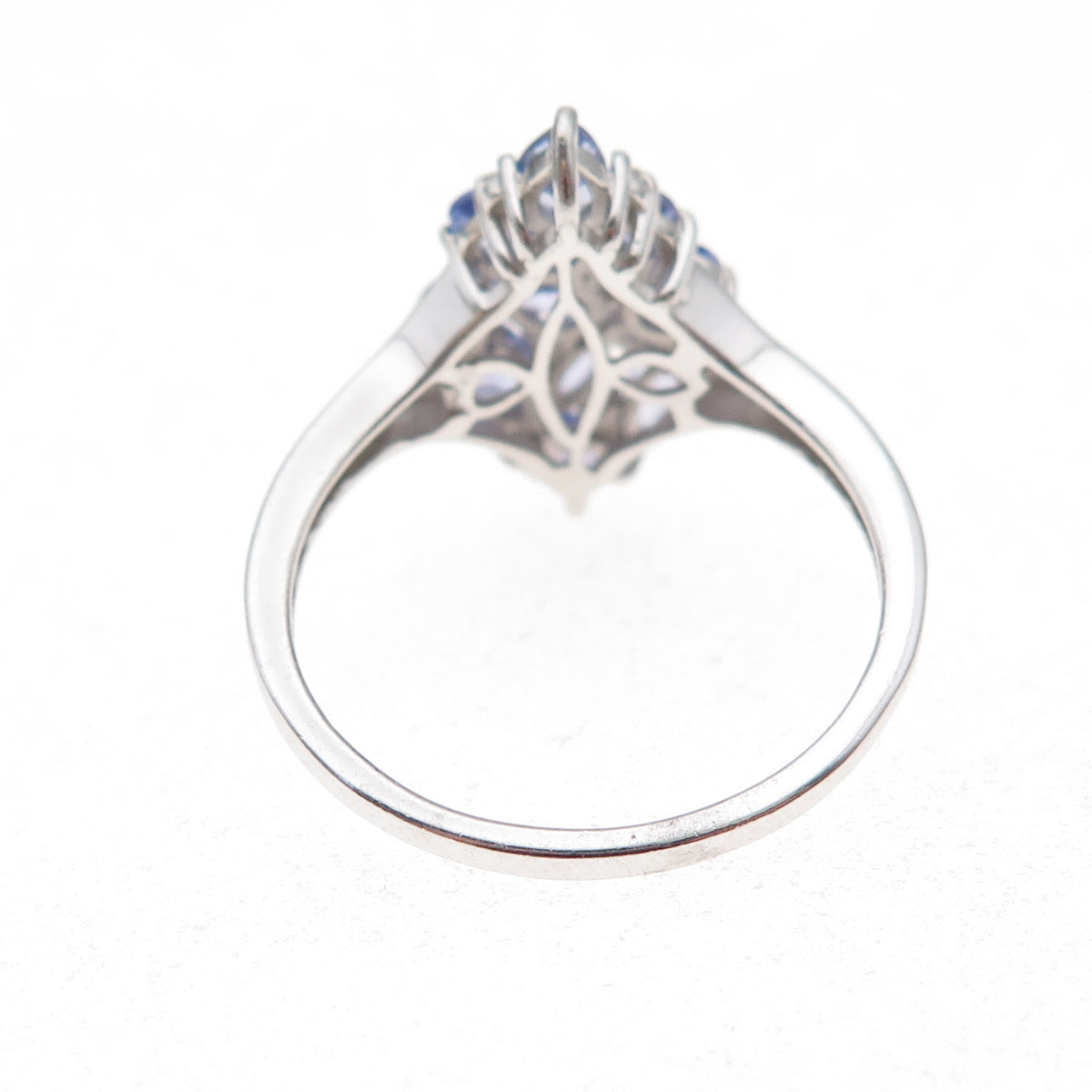 Chuck Clemency 925 Sterling Silver Real Multi-Cut Tanzanite Ring Size 8.25