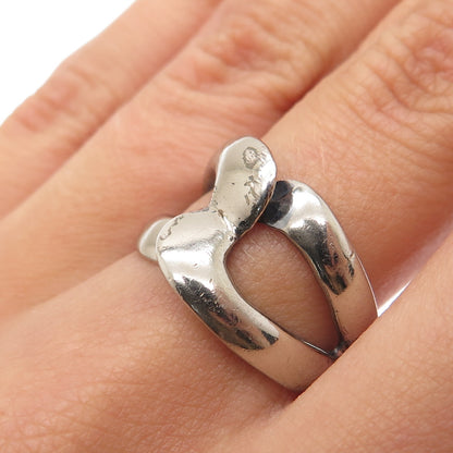 CHARLES WINSTON 925 Sterling Silver Vintage Infinity Oxidized Ring Size 7