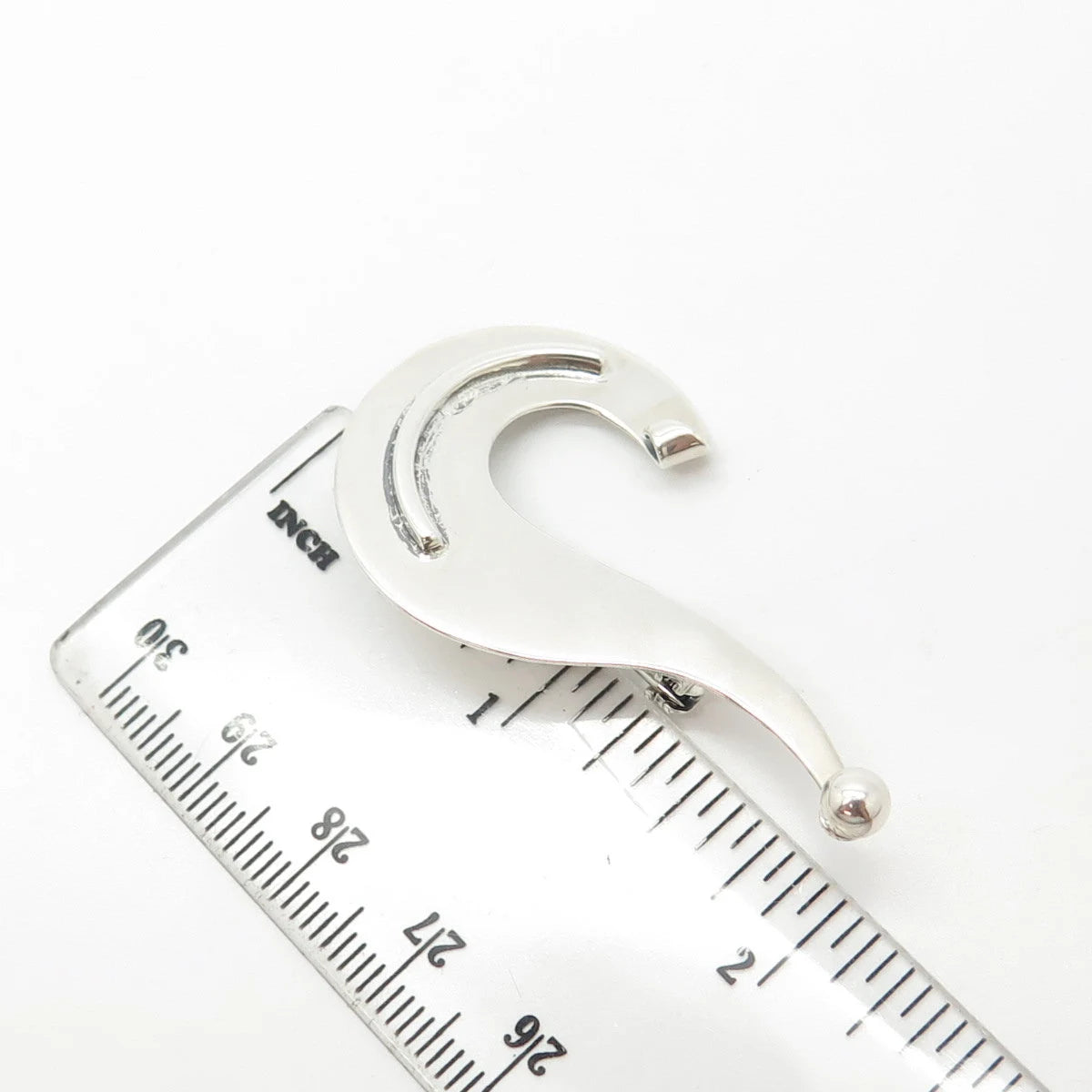 925 Sterling Silver Vintage di Vera Modernist Pin Brooch