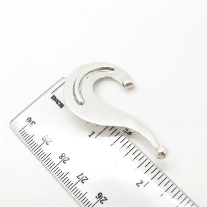 925 Sterling Silver Vintage di Vera Modernist Pin Brooch