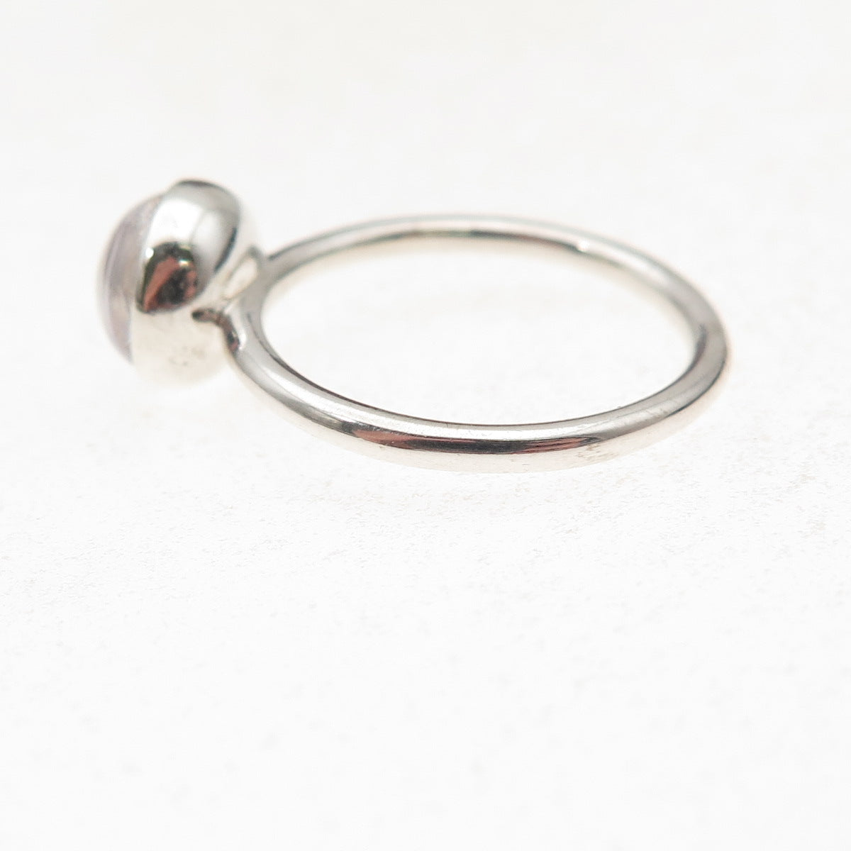 Pandora Sterling Silver Clear Crystal April Birthstone Droplet Ring Size 6.25