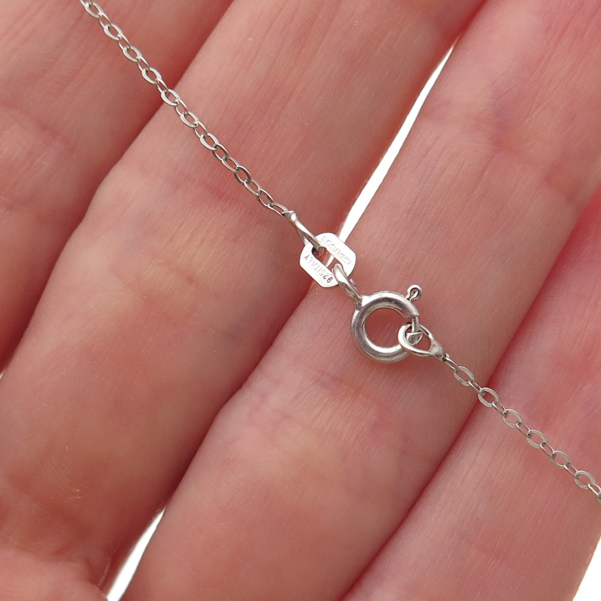 Chuck Clemency 925 Sterling Silver Real Tanzanite Cross Cable Chain Necklace 20"