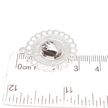 Town & Country 925 Sterling Silver Vintage Rhinestone A Date To Remember Pendant