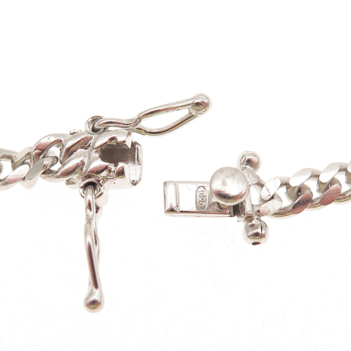 925 Sterling Silver Cuban Chain Necklace 22"