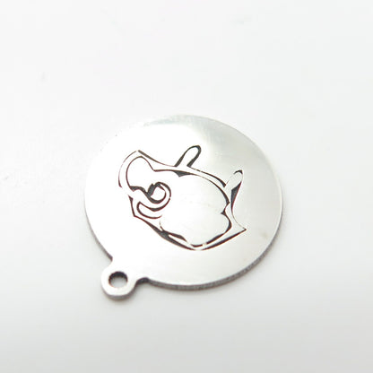 925 Sterling Silver USA Two In Town Turkey Charm Pendant