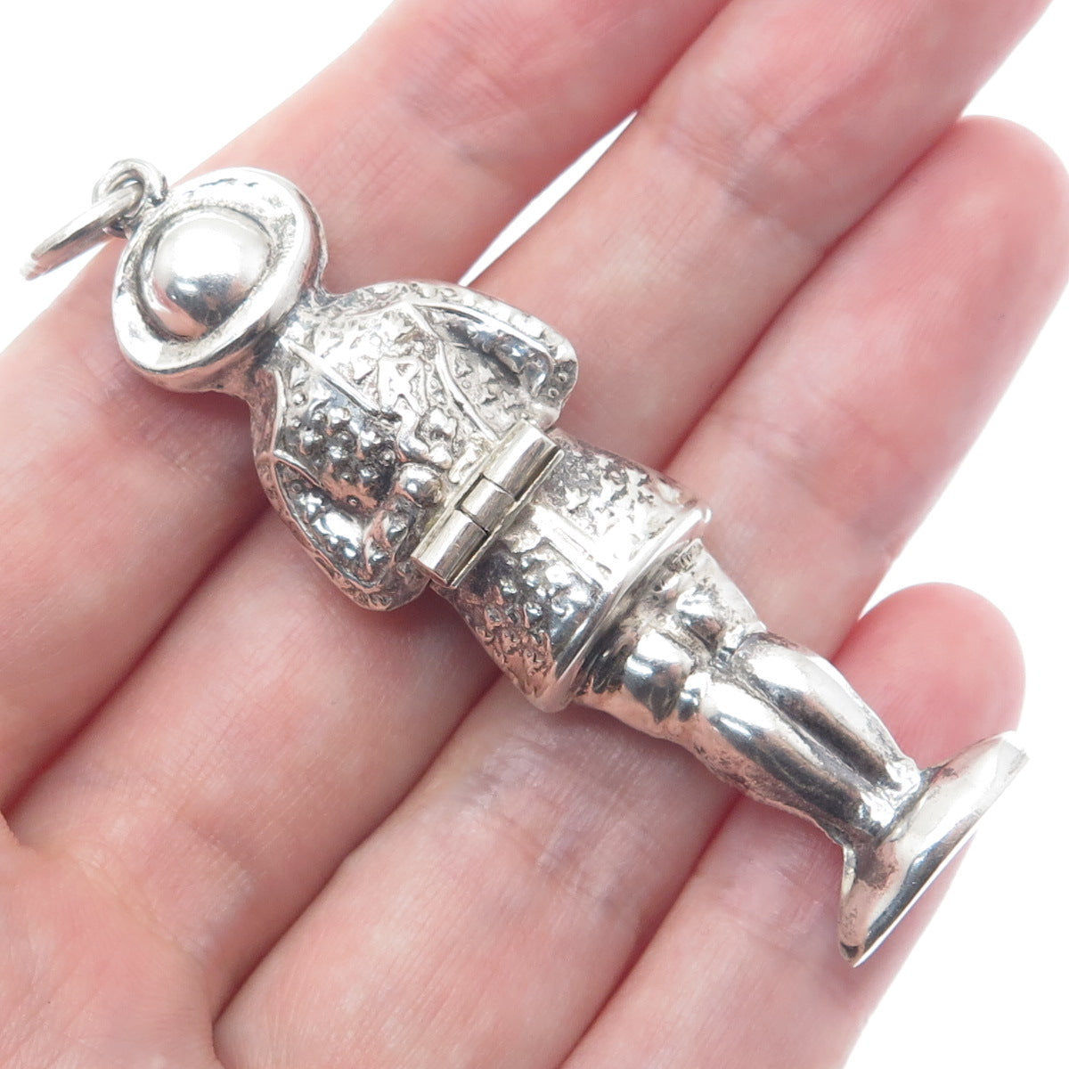 925 Sterling Silver Vintage REO Cavalier Needle Holder Pendant