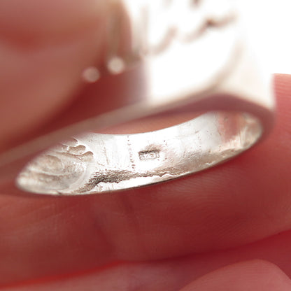 925 Sterling Silver Vintage Wilma Name Ring Size 8.5