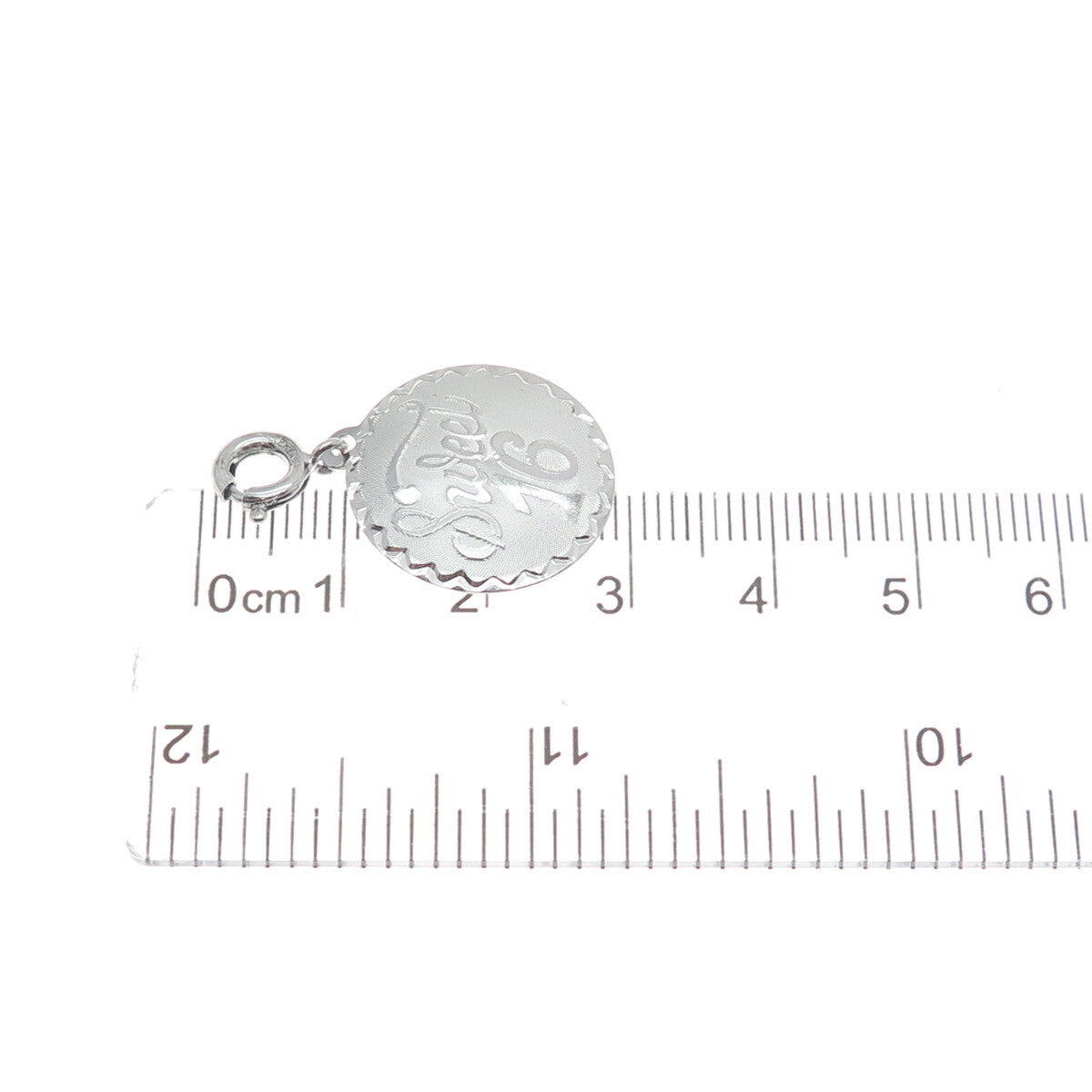 JEWELART 925 Sterling Silver Vintage Sweet 16 Spring Ring Lock Charm Pendant