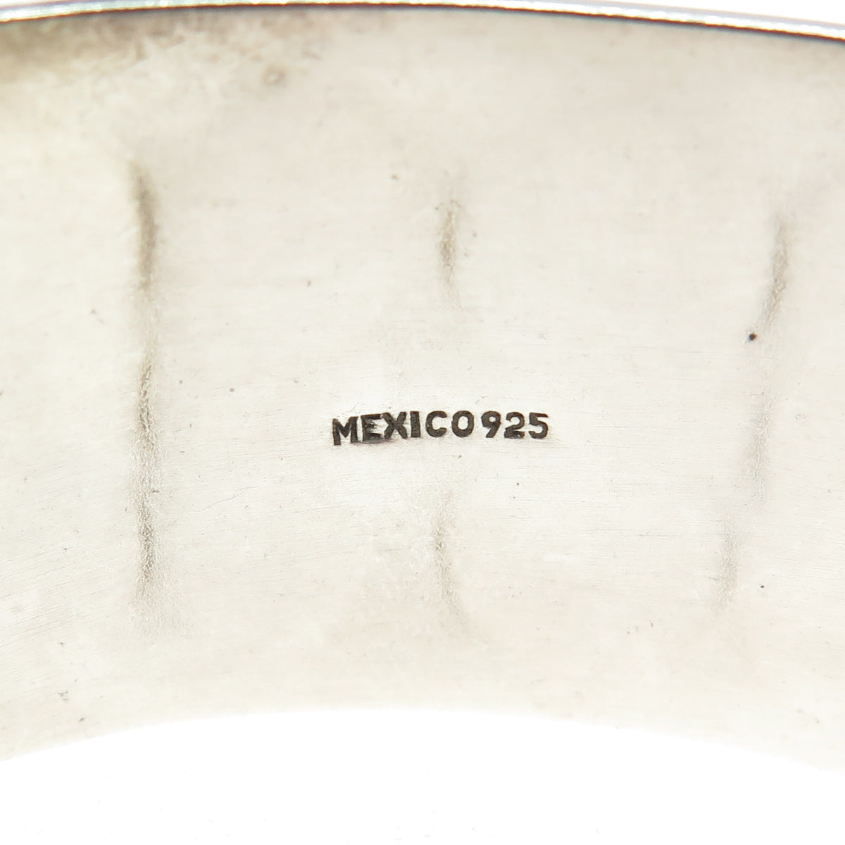 925 Sterling Silver Vintage Mexico Modernist Beaded Adjustable Bracelet 7.75"