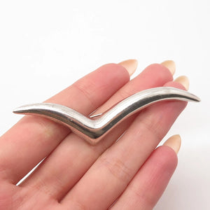 925 Sterling Silver Vintage Mexico Check Mark Pin Brooch
