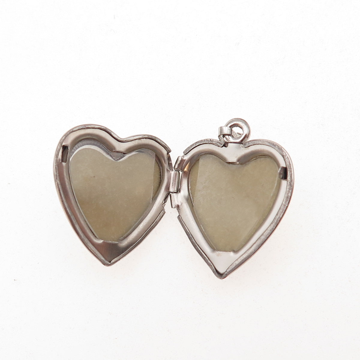 Tru-Kay 925 Sterling Silver Vintage Real MOP Heart Locket Charm Pendant