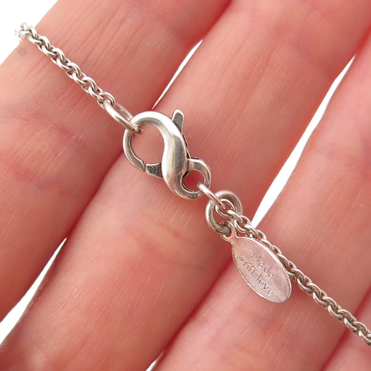 Be Well with Arielle 925 Sterling Silver Vintage Real Pearl Heart Necklace 18"