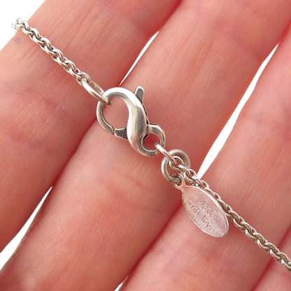 Be Well with Arielle 925 Sterling Silver Vintage Real Pearl Heart Necklace 18"
