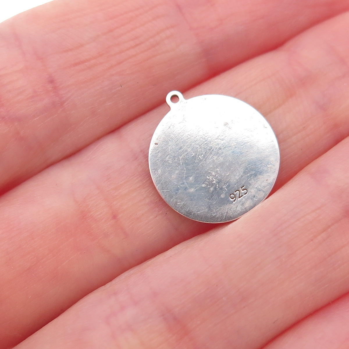 925 Sterling Silver Turquoise Enamel Taurus Zodiac Sign Charm Pendant