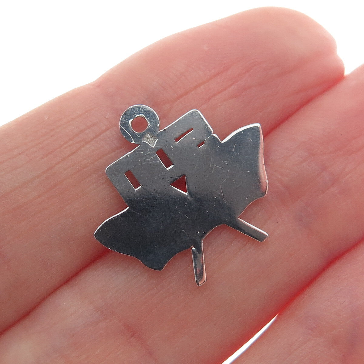 RQC REMBRANDT 925 Sterling Silver Vintage 500 Racing Flags Charm Pendant