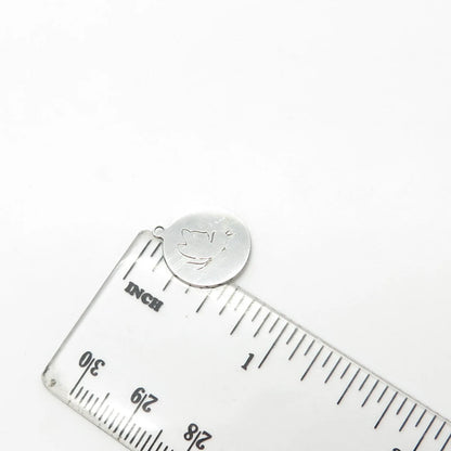 925 Sterling Silver USA Two In Town Butterfly Charm Pendant
