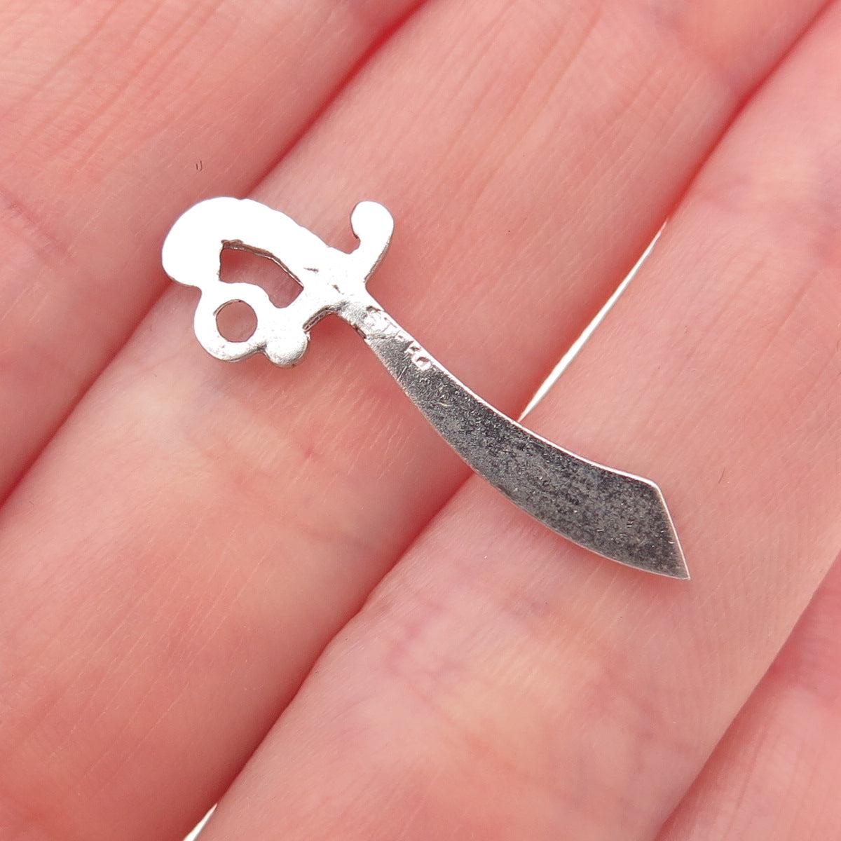 925 Sterling Silver Vintage Sword Charm Pendant
