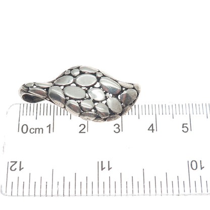 925 Sterling Silver Vintage Modernist Kali Oxidized Pendant