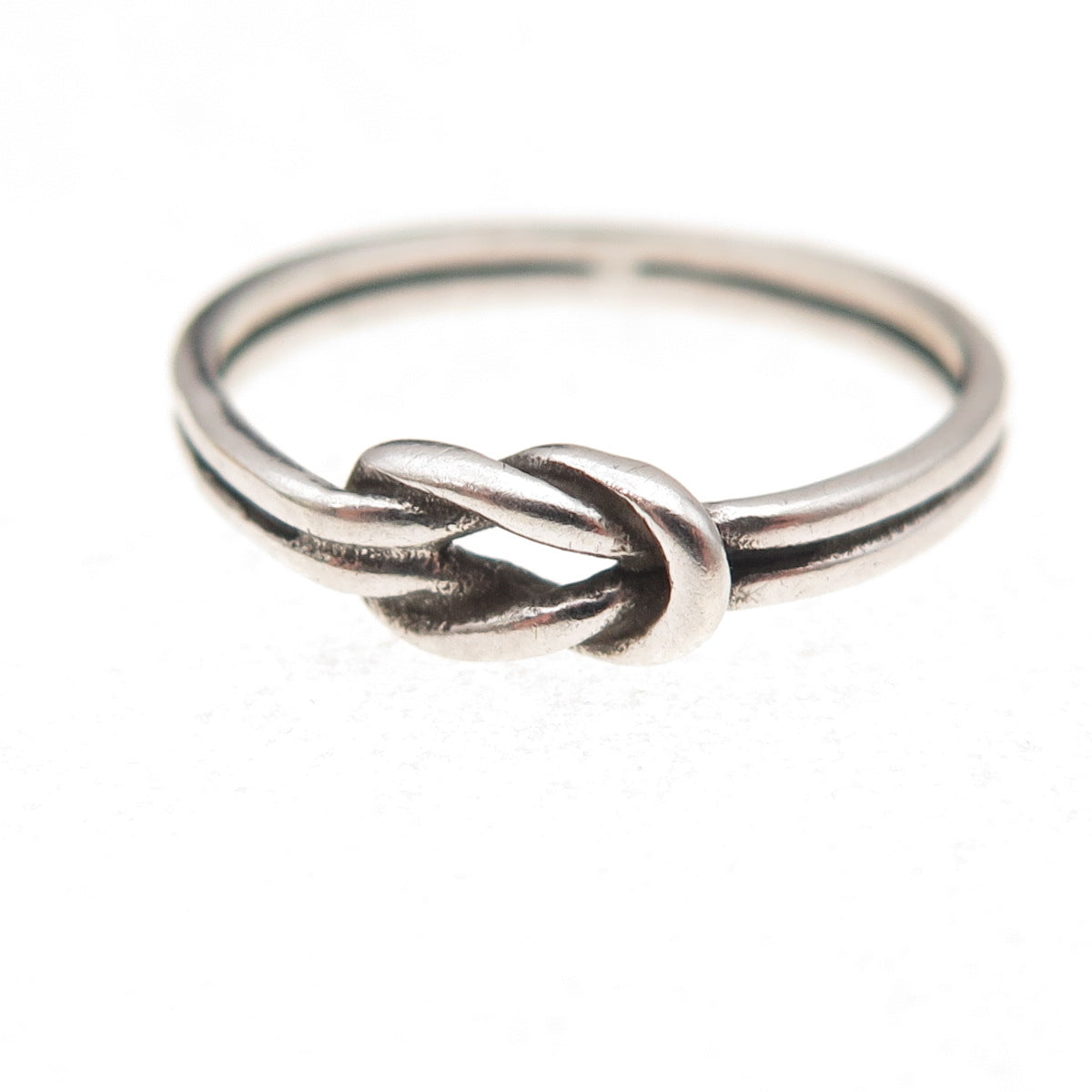 James Avery 925 Sterling Silver Vintage Love Knot Oxidized Ring Size 6