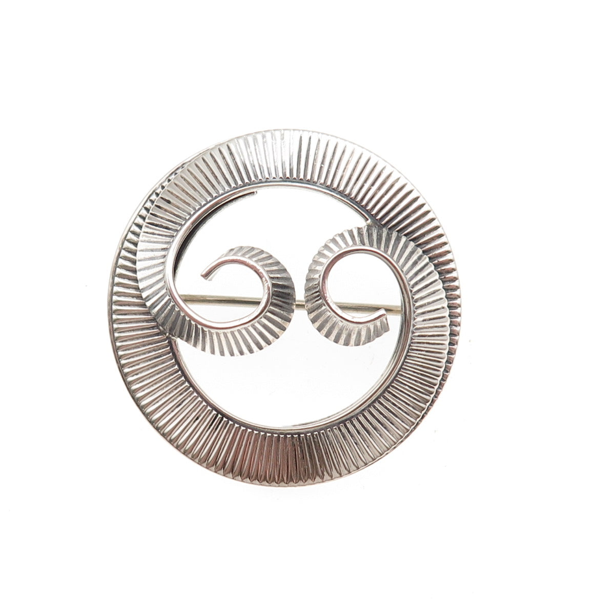 JewelArt 925 Sterling Silver Vintage Cancer Zodiac Sign Oxidized Pin Brooch